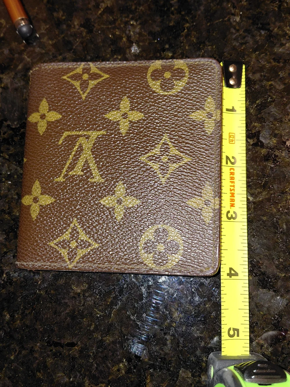 Louis Vuitton Brown Monogram Canvas Card ID Men's Wallet